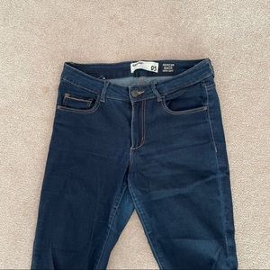 dark wash high waisted jeggings